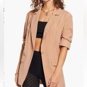 ☕️ Open Edit Unstructured Blazer in Tan Mocha ☕️
